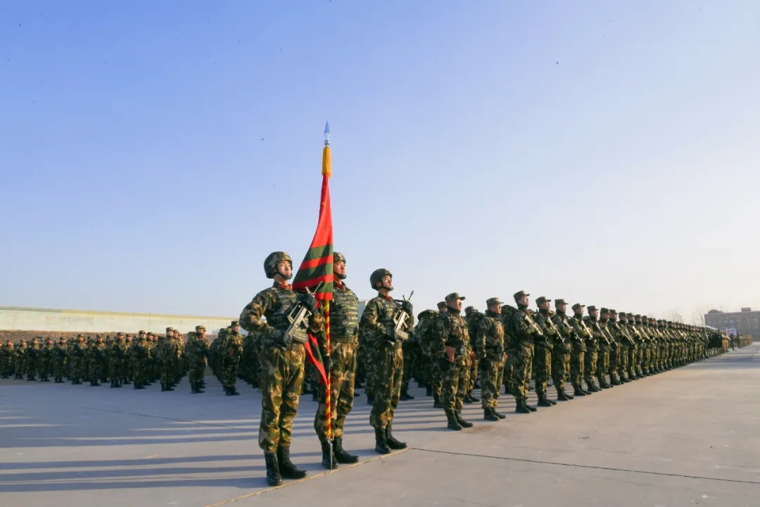 武警部队举行二〇二一年开训动员大会(组图)