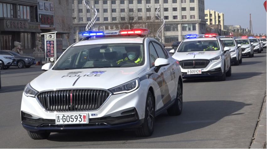吉林省通榆县公安局举行执法执勤警车发放仪式组图