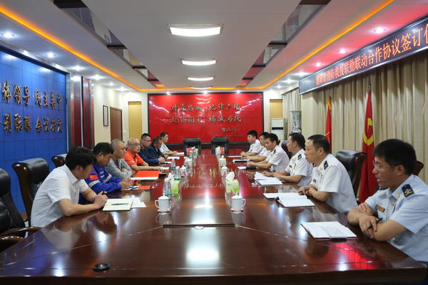 水火相融，水上救援队与河南濮阳市消防支队签订救援联动协议(组图)