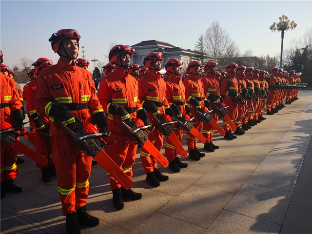 北京应急救援实训基地挂牌成立，将用于培训演练比武(组图)