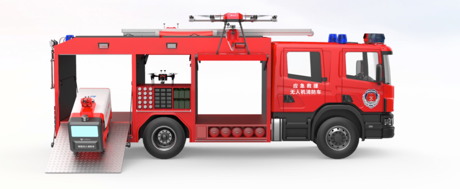 消防车+无人机 未来消防装备标配组合？(组图)