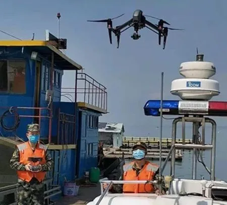 广西海警局运用无人机技术助力海上综合执法(组图)