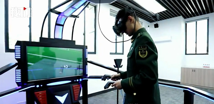 浙江杭州武警士官学校引入vr技术课程 可体验模拟仿真训练系统(组图)