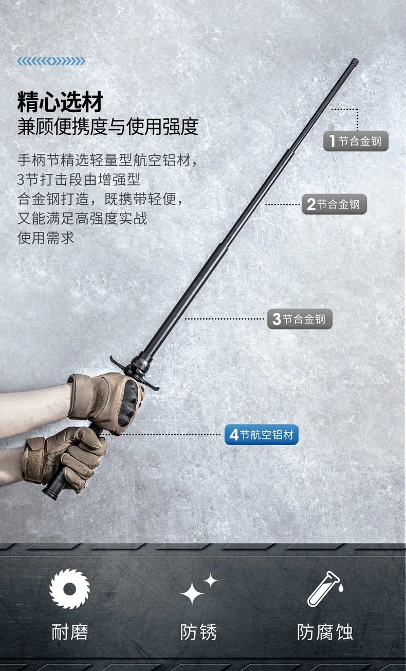 新品上市｜NEX 版“大宝剑”，四节伸缩防暴棍(组图)