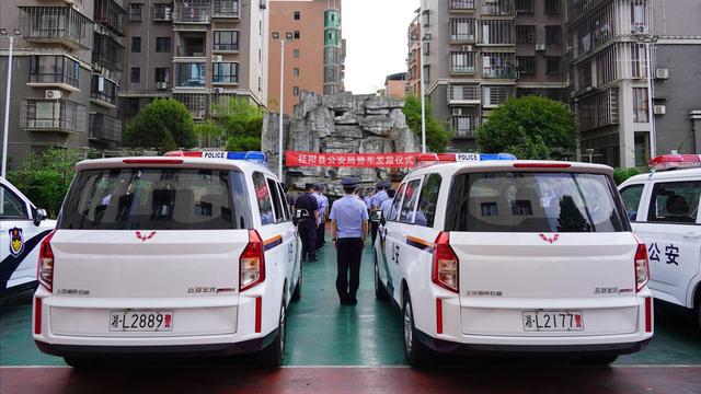湖南省桂阳县公安局举行警车发放仪式，12辆新警车集中亮相(组图)