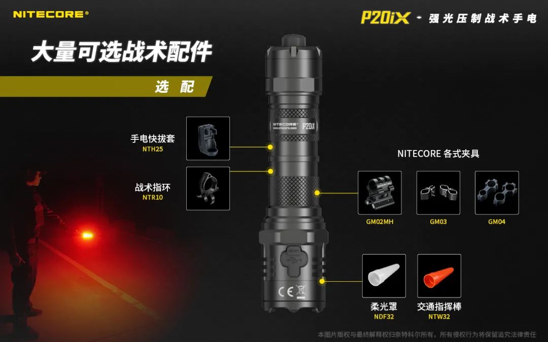 “X战警”强势登场！P20iX强光压制战术手电！