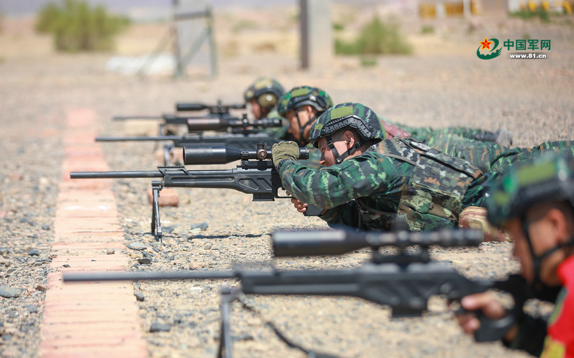 直击丨武警新疆总队克拉玛依支队组织实弹射击训练(组图)