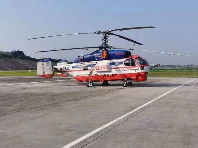国家应急管理部航空应急救援K-32直升机入驻四川自贡航空产业园(组图)