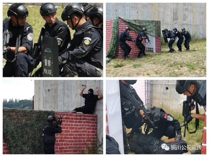 锻钢淬火！陕西铜川公安巡特警区域拉动演练比武真“够味”(组图)