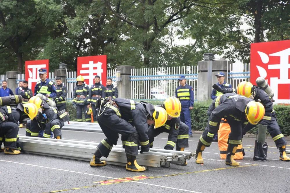 浙江省绍兴市消防救援支队举行2022年执勤岗位练兵比武竞赛(组图)