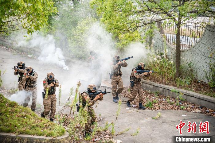 练为战！上海武警战士切换“战斗姿态”(组图)