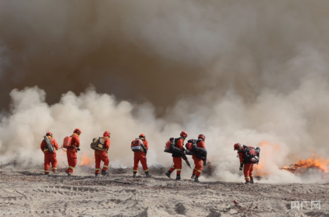 新疆巴州森林消防支队满完成新疆维吾尔自治区“2·24”抗震救灾实战综合演练(组图)