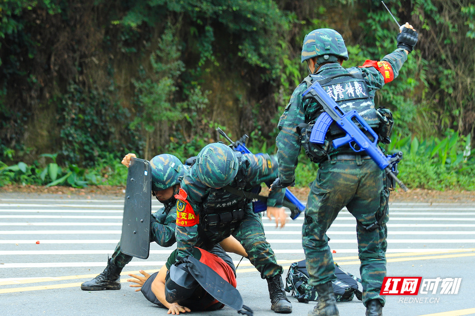 紧贴实战淬炼尖刀 武警湖南总队开展特战分队实战综合演练(组图)