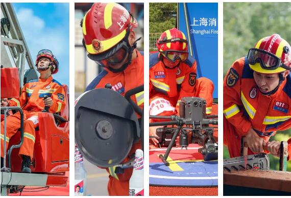 第二届上海市消防行业职业技能竞赛隆重开幕！(组图)