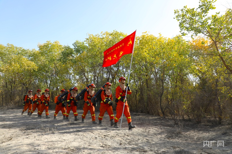 新疆巴州森林消防支队阿克苏大队安全归建