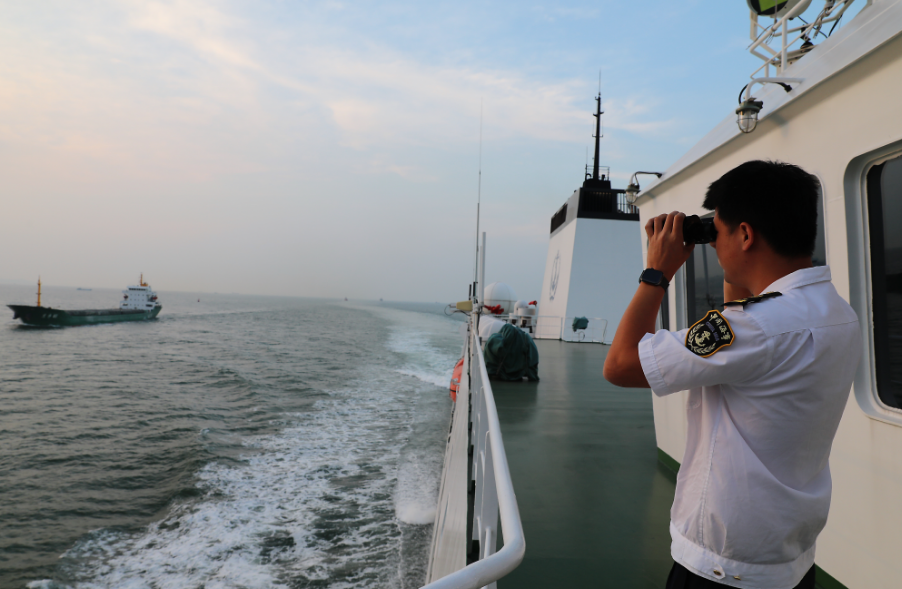 广东海事局开展2023年第四季度海区联合巡航执法行动(图)