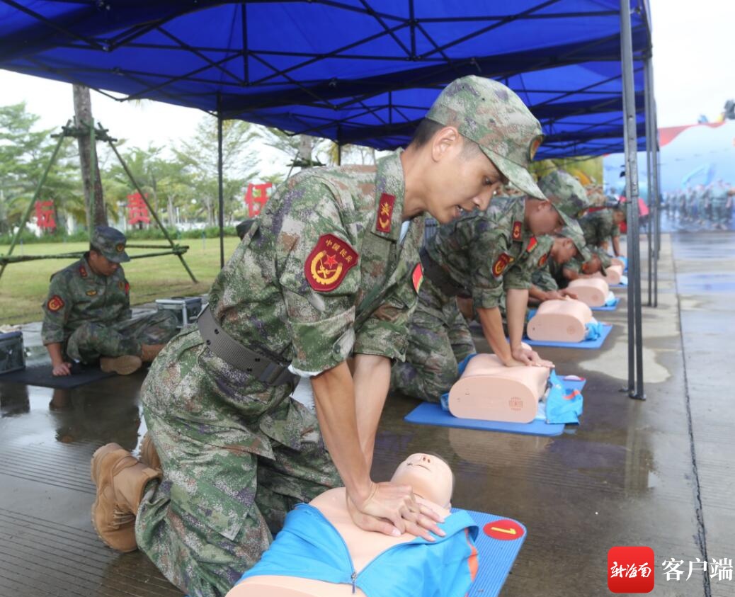 赛场砺精兵！海南省“琼动精兵—2023”群众性练兵比武竞赛拉开帷幕(组图)