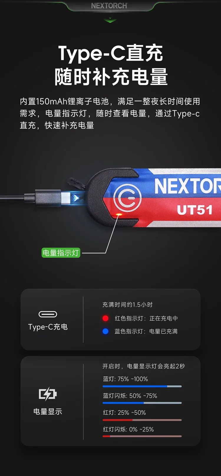 新品上市 | UT51红蓝闪警示手环！