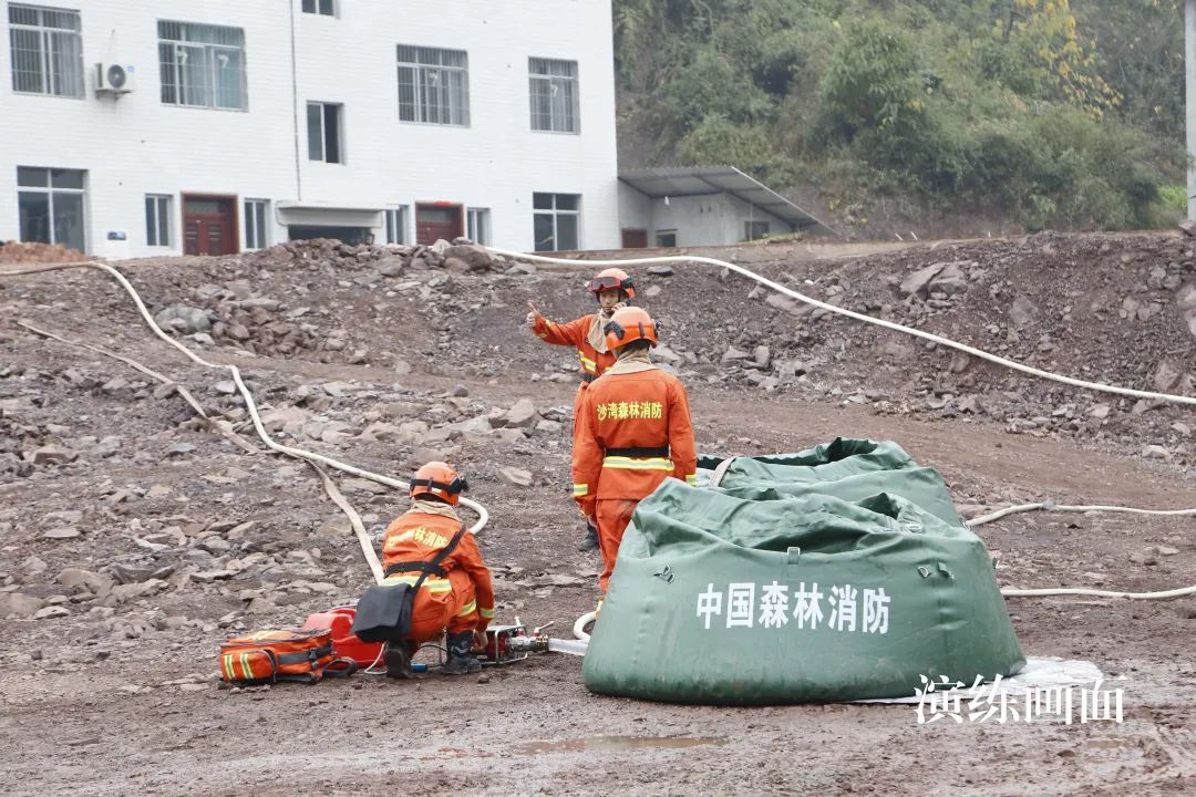 四川省乐山市举行森林火灾综合实战演练！(组图)