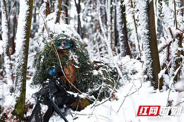 漫天风雪好练兵 武警湖南总队某部利用恶劣天候提升训练质效(组图)