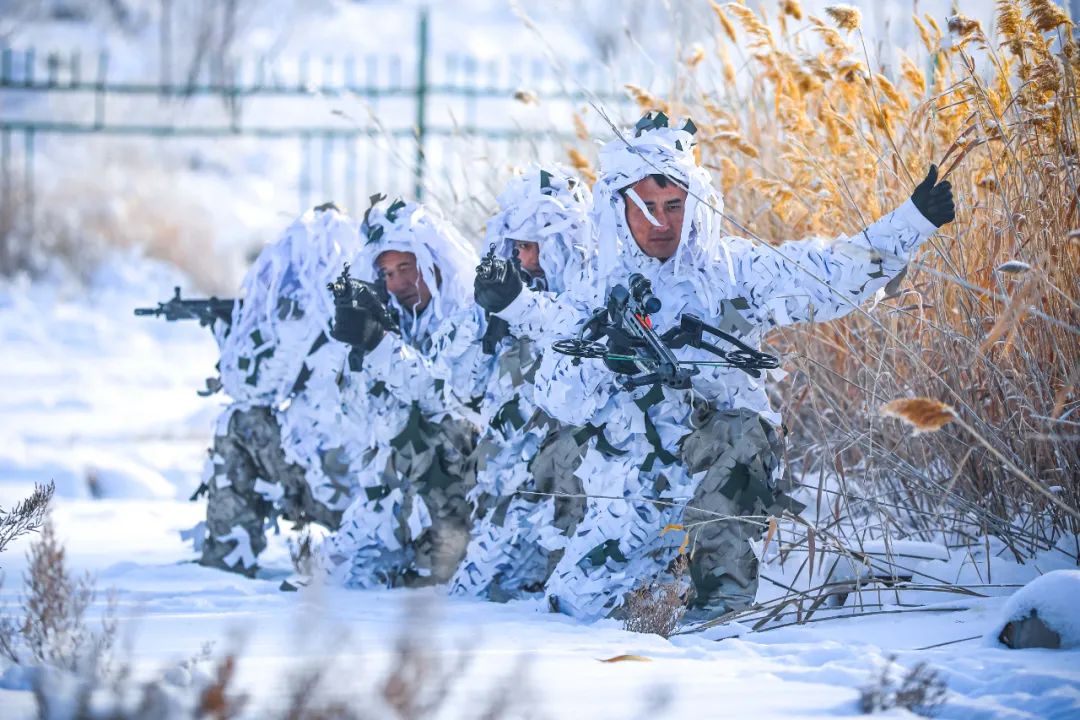 实战实训，看新疆武警特战队员寒冬淬火(组图)