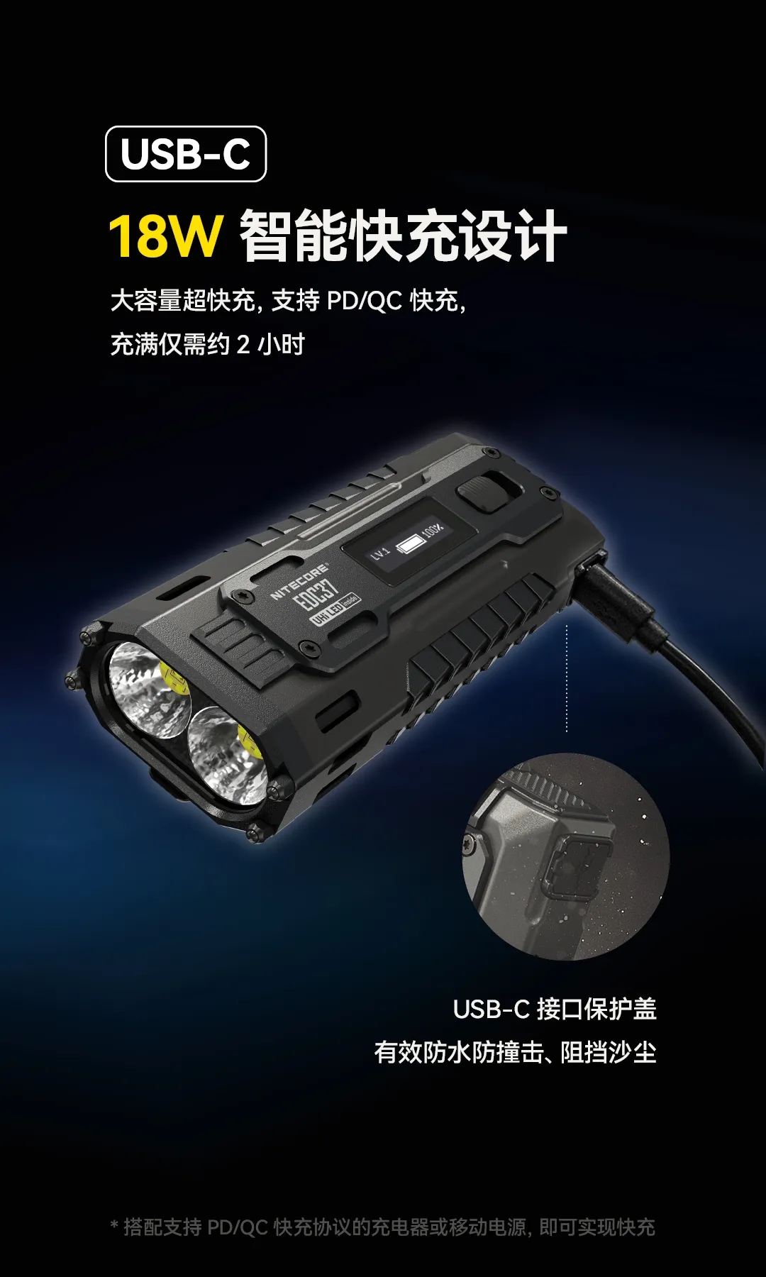 新品 | 「双8K」性能新风暴！EDC37终阶战术EDC手电