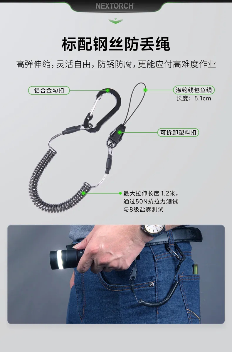 新品上市｜纳丽德C61聚泛一体无极调光高亮手电