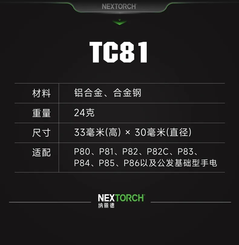 新品上市 | 纳丽德TC81手电多功能割刀尾盖，警务实战新利器！