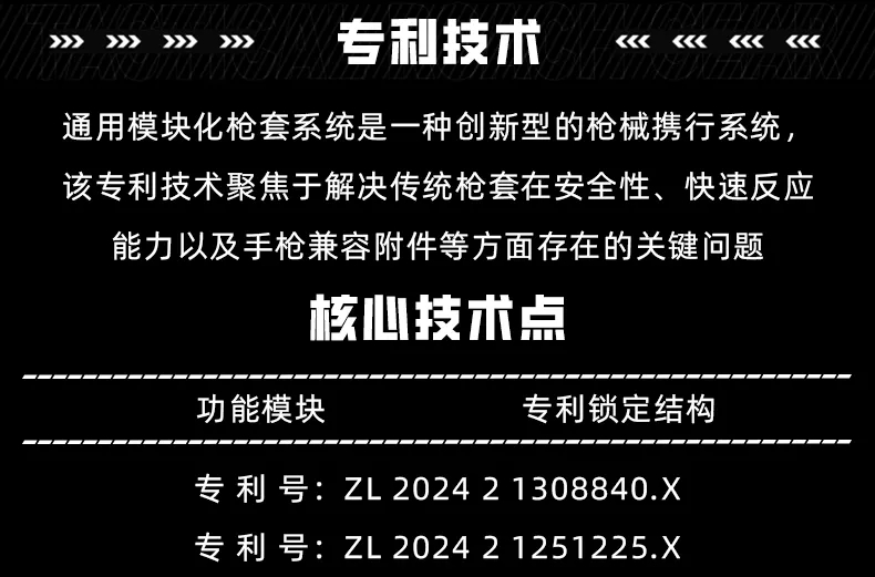 新品上市丨DH01通用多模块化枪套系统-枪灯瞄具兼容新体验