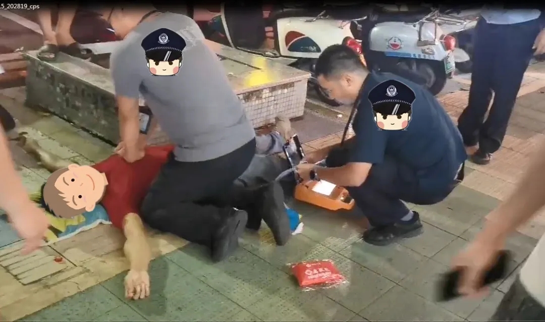 科曼AED+急救培训显成效！化州民警街头成功施救心脏骤停市民