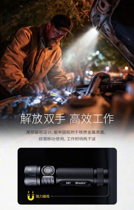 新品 | 全球首发，全面突破！EX7可变光形高性能手电