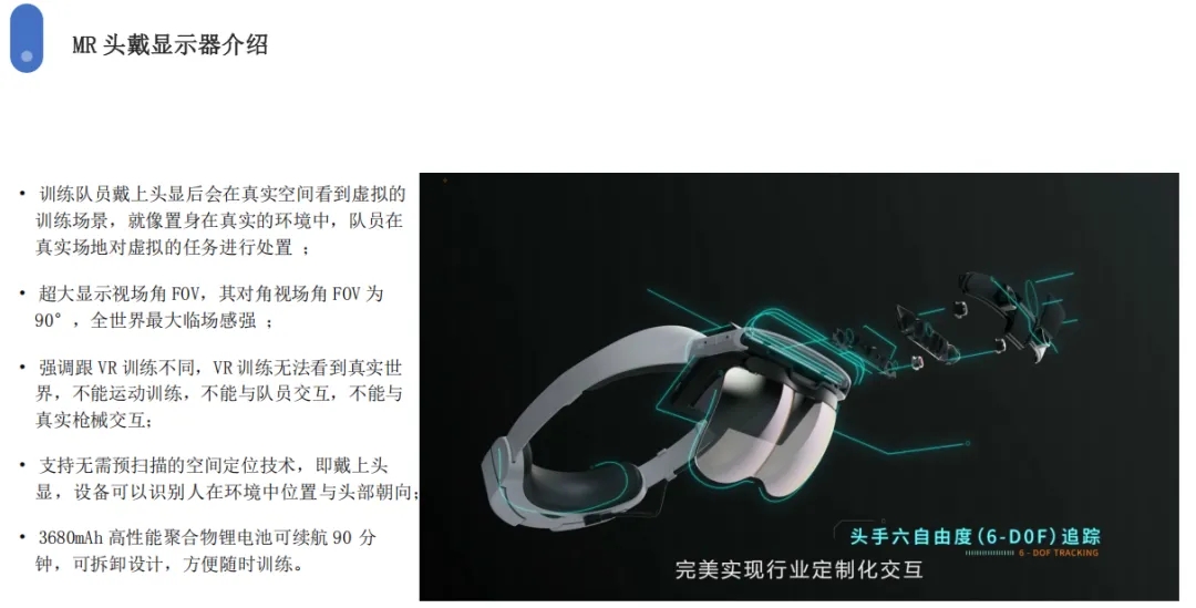 零风险实战——MR混合现实战术训练系统