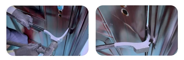 新型手动破拆工具--寸劲破拆新国标防盗门应用案例